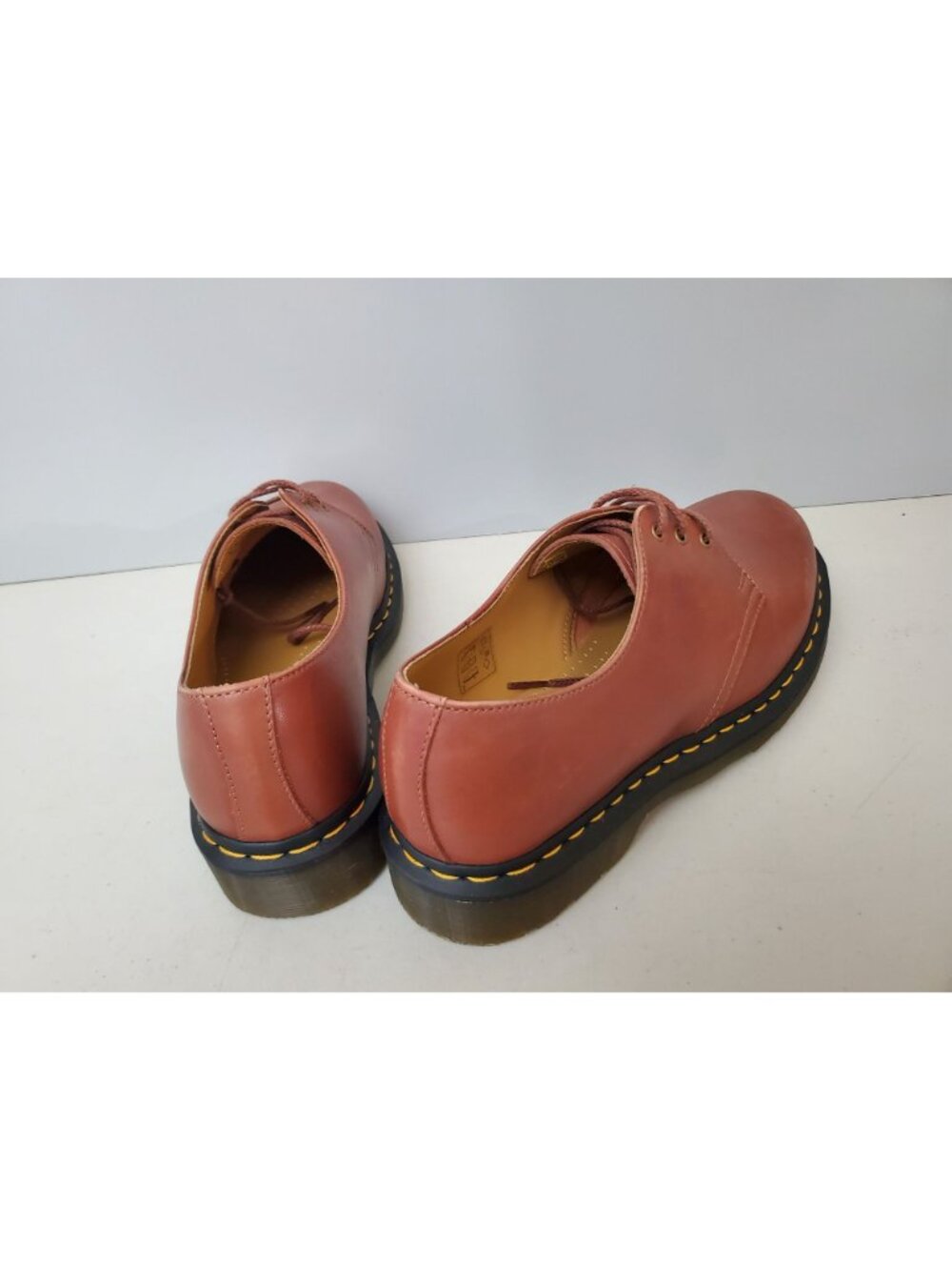 Doc Martens 1461 Carrara Leather Oxford Shoes Saddle Tan 30683 Size 43 - Picture 3 of 6